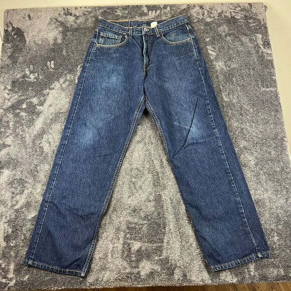 Levi's Other - SOLD Vtg 90's Levi's 569 Large Straight Baggy Fit Blue Denim Jeans Men's 33X32